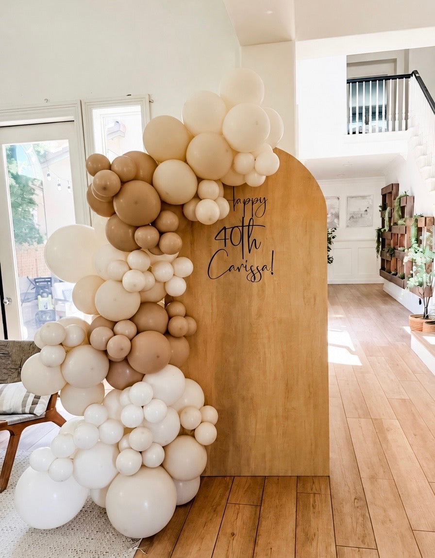 The Signature: Balloon Backdrop & Garland